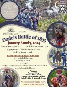 Dade’s Battle of 1835 @ Dade Battlefield Historic State Park | Bushnell | Florida | United States