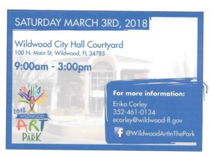 Art in the Park, presented by the City of Wildwood @ Wildwood City Hall Courtyard