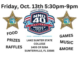 Sumter County Sheriff's Office National Night Out @ Lake Sumter State College