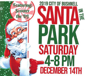 2019 City of Bushnell Santa in the Park @ Downtown Park in front of Bushnell City Hall