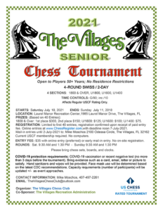 2021 The Villages® Senior Chess Tournament @ Laurel Manor Recreation Center