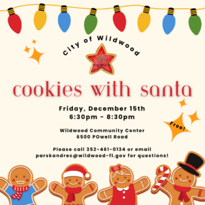 Cookies with Santa @ Wildwood Community Center