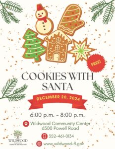 City of Wildwood Cookies with Santa @ Wildwood Community Center