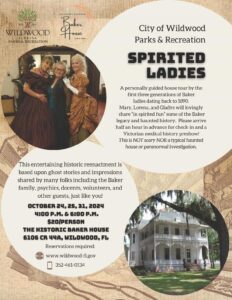 Spirited Ladies Tour @ Baker House